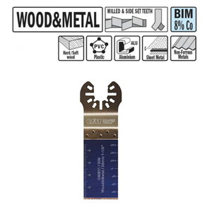Multi cutter terä puulle ja metallille 28 mm, BiM, Co8, CMT