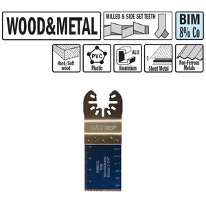 Multi cutter terä puulle ja metallille 32 mm Z18TPI, BiM Co8, CMT