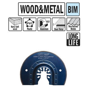 Multitööriista tera puidule ja metallile BiM Co8, CMT