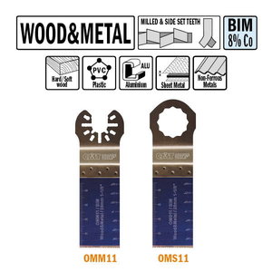 Multi-cutter tool for wood and metal BiM Co8 28x48mm Z18TPI 