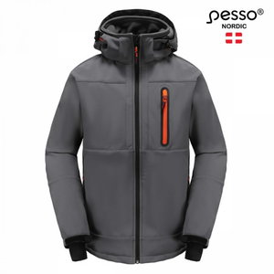 Softshell Jacket Orion rip-stop, grey, Pesso