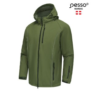 Winter softshell jacket Otava, green 2XL