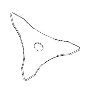 3 a&scaron;menų žolės pjovimo diskas 230 mm/3,0 mm, 25,4 mm, ECHO
