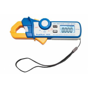 Current Clamp Meter/Leakage Current AC/DC 80A 600V, 18mm, PeakTech