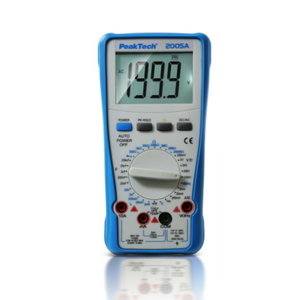 Digital multimeter 2005A 1000 V 10A AC/DC, PeakTech