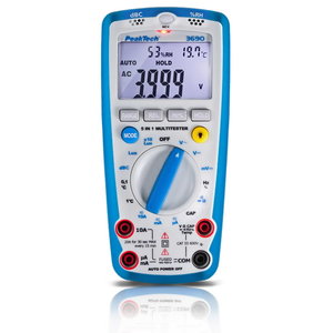 Multifunktsionaalne tester 3690(heli, valgus, niiskus, temp), PeakTech