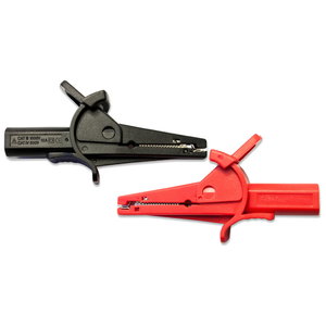 Alligator clamps for Digital Multimeter, 2pc(red, black), PeakTech