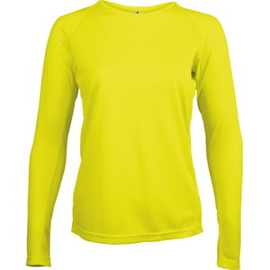 Hi-vis. shirt with long sleeves Proact for woman yellow XL