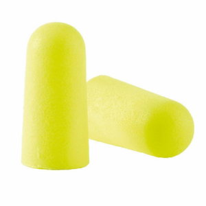 Ausų kištukai neon. geltona  Earsoft, 1 pair in plastic bag, 3M