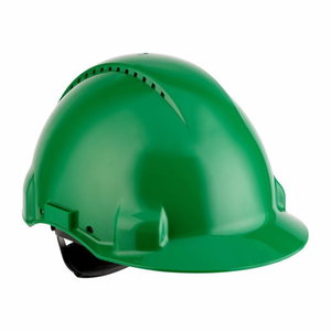  Helmet with Uvicator, green, button adjustable G3000NUV-GP, 3M
