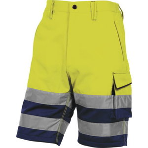 Working Bermuda trousey High visibility yellow/navyblue L