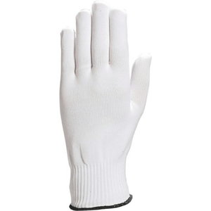 Polyamide knitted glove, white 7