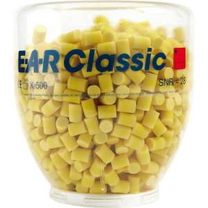 EAR Classic Ieliktņi, 500 pāri plastmasas konusā, 3M