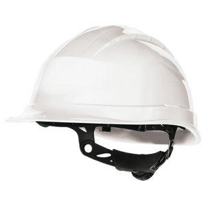 Safety Helmet, ratchet adjustable, white, Delta Plus