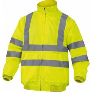 Hi.Vis, work jacket Reno HV 2 in 1 yellow M S, Delta Plus