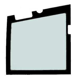 Door glass, lower, KUBOTA KX027-4 / KX030-4