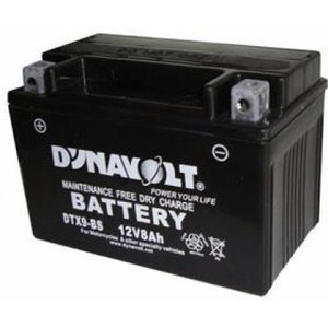Battery for cycle 12V 8Ah YTX9-BS 150x87x105+- Dynavolt, Exide