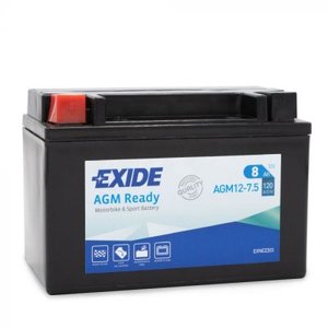 Mootorratta aku 12V 8Ah AGM12-7,5 150x87x105+- Exide