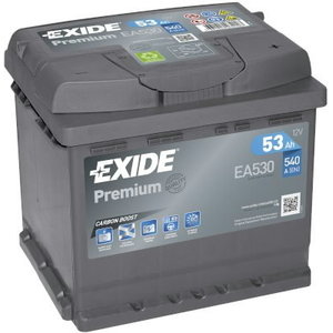 аккумулятор для запуска  PREMIUM 53 Ач 540A 207 синяя175 синяя190, EXIDE