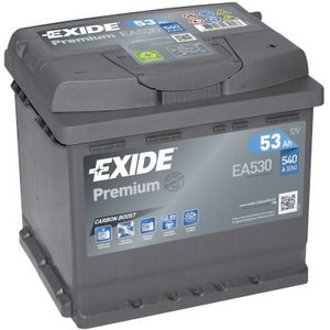 Battery PREMIUM 53Ah 540A 207x175x190, Exide