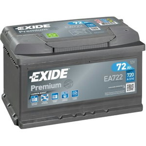 Akumulators PREMIUM 72Ah 720A 278x175x175-+, Exide