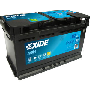 Aku START AGM 80Ah 800A 315x175x190 -+, Exide