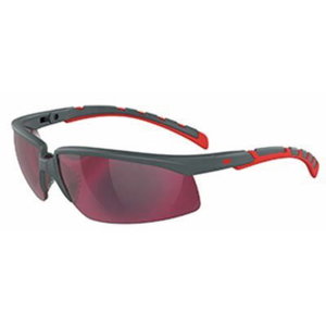 Safety glasses Solus 2000, grey/red, red mirror lens AS, 3M