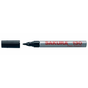 Marķieris PEN-TOUCH  130 melns ar apaļu galu, Sakura