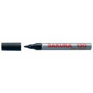 Žymeklis PEN-TOUCH SAKURA 130 juoda apvalus galas 