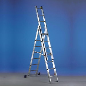 Combination ladder. LUXE 3, 8+9+9 steps, Svelt