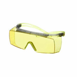 Overspectacles, Green, Scotchgard Anti-Fog, Amber Lens SF3703SGAF-GRN, 3M