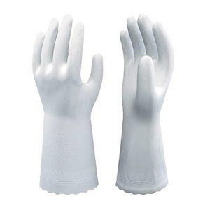 Work gloves SHOWA 700, PVC, white