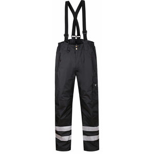 Winter trousers Forest, black, with brace S, Pesso