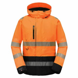Hi.vis winterjacket Montreal orange/dark navy, Pesso