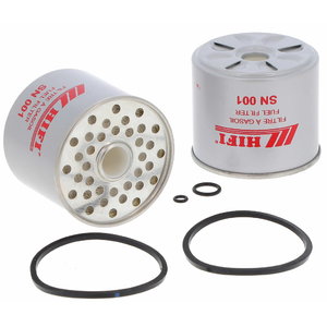 Fuel filter, short, for PERKINS engine, Hifi Filter