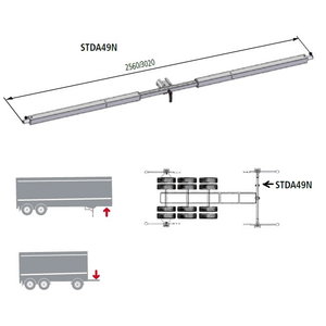 Wheel aligner adapter STDA49N for trailers, Ravaglioli 