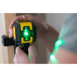 Cross laser CUBIX green with pouch and clamp, Stanley