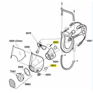 INHALATION VALVE 6893, 3M