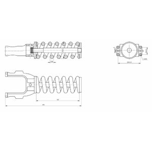 Track adjuster spring CASE 