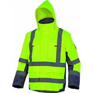 Hi.Vis. winter work jacket Tarmac  yellow/grey, Delta Plus