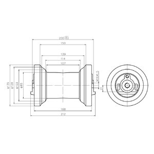 Digger Parts Track Roller, Bottom Roller, Rollers, Bottom Roller For Mini Excavator, Mini Excavator Spare Part, Excavator Track Rollers | UK Construction Parts