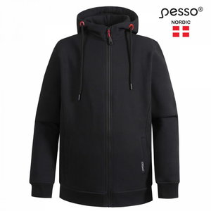 Dressipluus kapuutsiga Turin, must M, Pesso