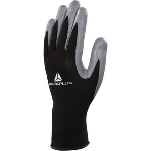 Polyester knitted glove, nitrile palm 10