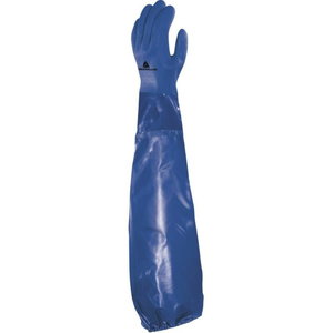 Cimdi, trikotāžas ar PVC pārklājumu, 62 cm, Delta Plus
