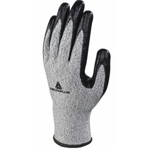Gloves knitted Nitrile, Cut level B, 3 pairs in pack 9, Delta Plus