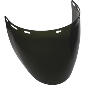 Visor polycarbonate, universal, green shade 5 39x20cm