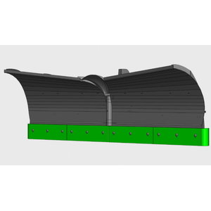 Product image of: Snow plough V-type 3300mm POME for JCB 3CX/4CX, POMEMET