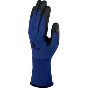 Knitted coated mechanical polyamide glove PU palm 9