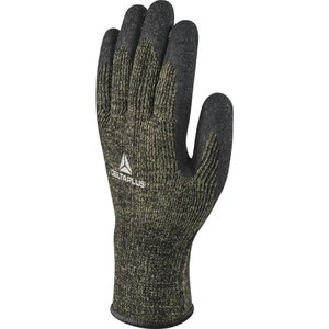 Gloves, polycotton/para-aramid, latex coating palm 8, Delta Plus