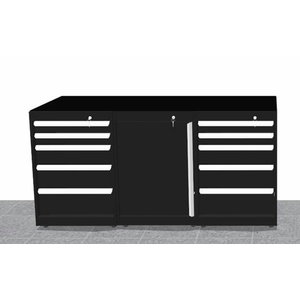 Workstation with drawers & closet 1,8M, Keen Space